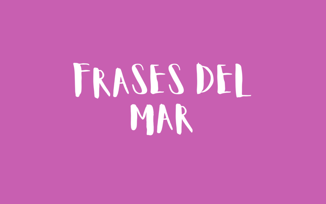 Frases del mar