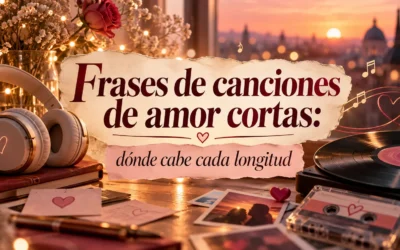 Frases de canciones de amor cortas: dónde cabe cada longitud