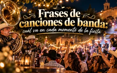 Frases de canciones de banda: cuál va en cada momento de la fiesta