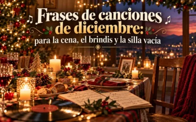 Frases de canciones de diciembre: para la cena, el brindis y la silla vacía