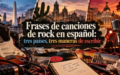 Frases de canciones de rock en español: tres países, tres maneras de escribir
