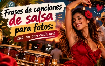 Frases de canciones de salsa para fotos: cuál va con cada una