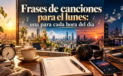 Frases de canciones para el lunes: una para cada hora del día